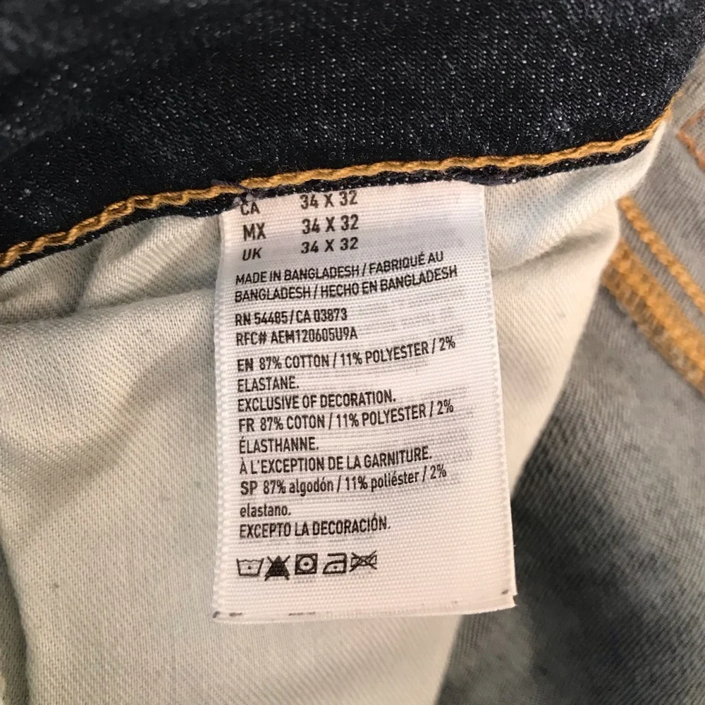 NWT Two Pair American Eagle Slim Straight Jeans 34x32
